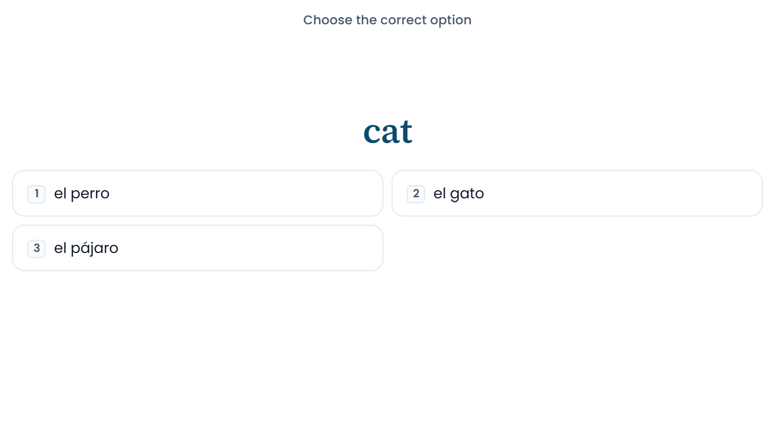 A session question: choosing the right translation of "cat"